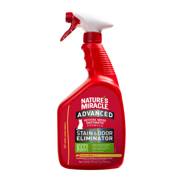 Eliminador De Manchas Y Olores Avanzado Gato Nature Miracle 32 Onz