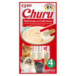 Comida Humeda para Gatos Churu Atun y Cangrejo 56 gr